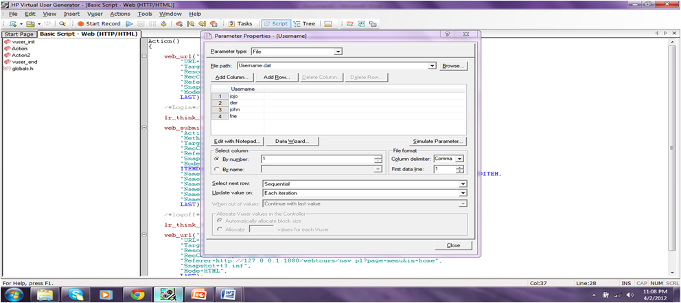 parameter Properties